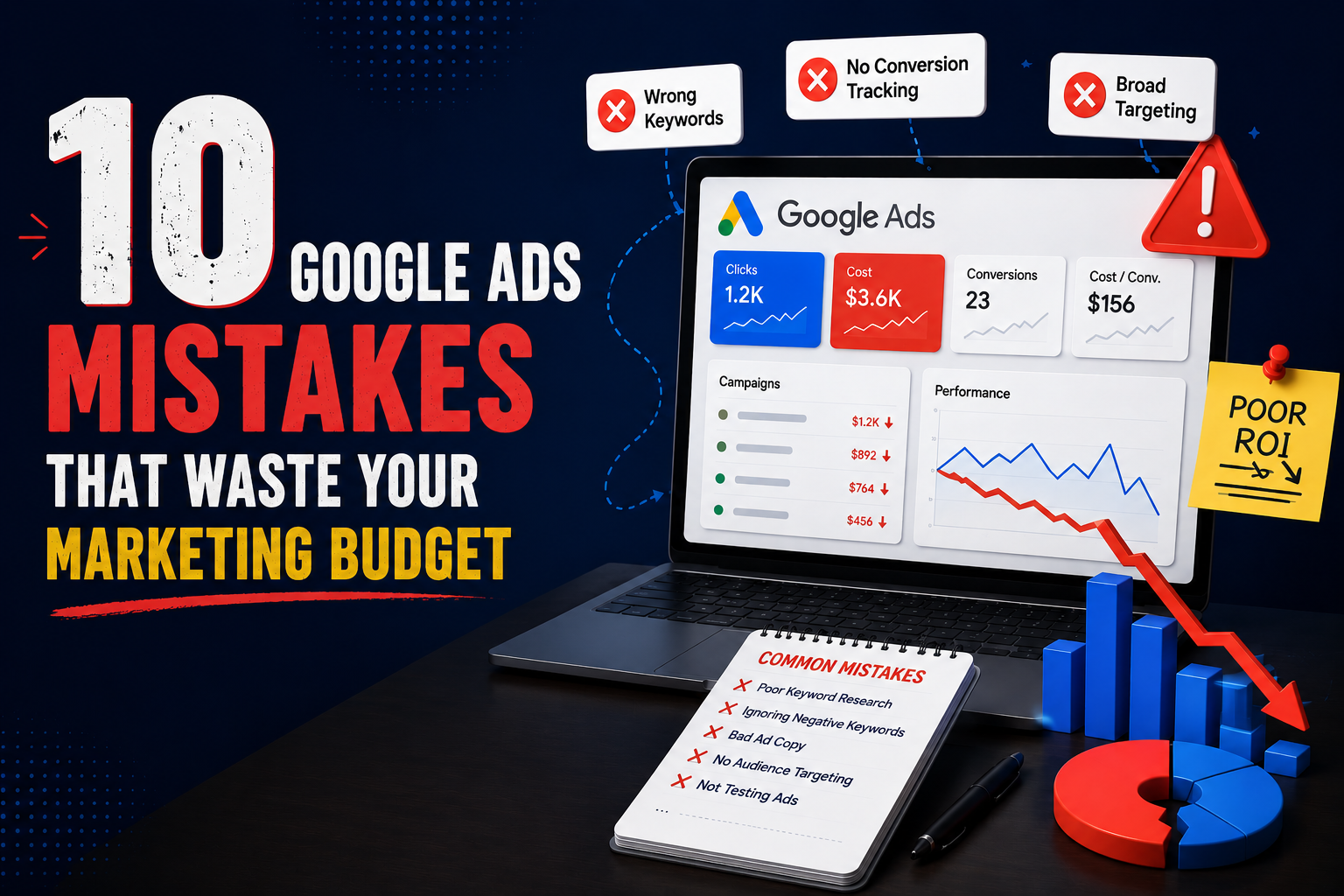 10 Google Ads Mistakes That Waste Your Marketing Budget
